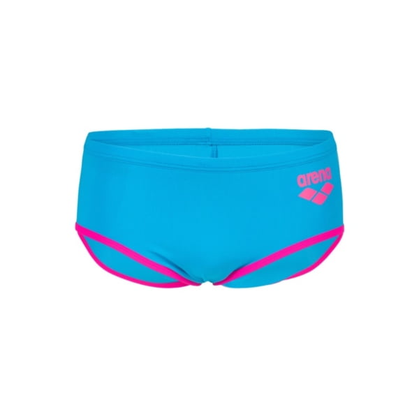 Arena One Big Logo Mens Low Waist Trunks - turquoise/rose fluo